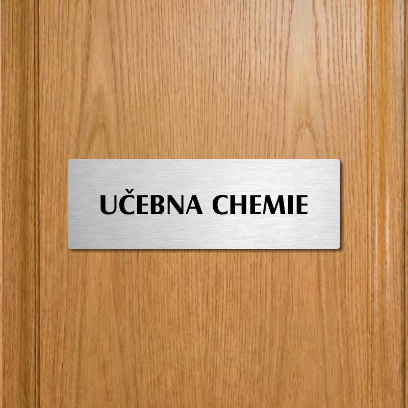 Učebna chemie, 200x66mm, zlatá popiska 